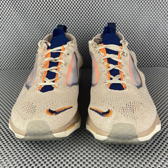 Nike Spark Flyknit Sneakers Mens 9.5 Tan Logo Low Top Lace Up DD1901-200 - Picture 6 of 10